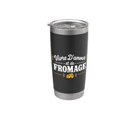 Mignon Fromages drôle Humour vivre d'amour et de Fromage Gobelet isotherme en acier inoxydable double paroi
