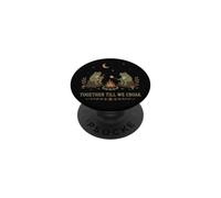 Mignon Grenouille Feu de Campfire Romance Couple au Clair de Lune Humour PopSockets PopGrip Adhésif