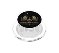 Mignon Grenouille Feu de Campfire Romance Couple au Clair de Lune Humour PopSockets PopGrip pour MagSafe
