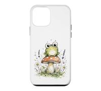 Mignon Grenouille Fleurs Sauvages Champignons Floral Printemps Cottagecore Coque pour iPhone 12 Mini