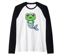 Mignon Grenouille sirène Kawaii Prince Couronne Pastel Queue Manche Raglan