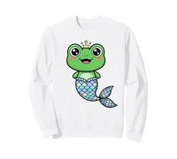 Mignon Grenouille sirène Kawaii Prince Couronne Pastel Queue Sweatshirt