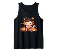 Mignon Halloween Axolotl Boba Thé Citrouille Sorcière Débardeur