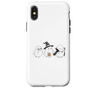 Mignon Halloween Crew Ghost Trio Squelette Sorcière et Vampire Coque pour iPhone X/XS