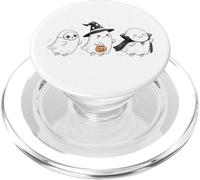 Mignon Halloween Crew Ghost Trio Squelette Sorcière et Vampire PopSockets PopGrip pour MagSafe