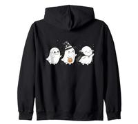 Mignon Halloween Crew Ghost Trio Squelette Sorcière et Vampire Sweat à Capuche