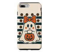 Mignon Halloween fantôme Arc Citrouille Tour ou friandise Coque pour iPhone 7 Plus/8 Plus