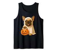 Mignon Halloween Frenchie Ghost Dog Citrouille Bouledogue français Débardeur