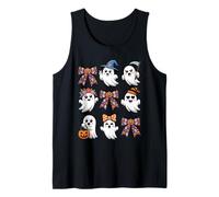 Mignon Halloween Ghost Faces Citrouille Bow Kawaii Trick Or Treat Débardeur