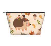 Mignon hérisson et Champignon, Trousse de Toilette Trousse de Maquillage Sac à cosmétiques Trousse de Toilette de Voyage Portable