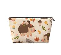Mignon hérisson et Champignon, Trousse de Toilette Trousse de Maquillage Sac à cosmétiques Trousse de Toilette de Voyage Portable
