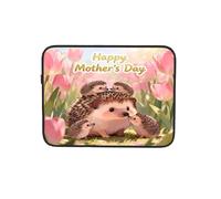 Mignon hérisson fête des mères Housse pour ordinateur portable Notebook Computer Pouch Tablet Briefcase Sac de transport pour le travail 43,2 cm