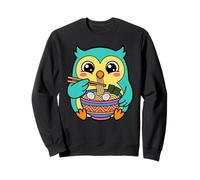 Mignon Hibou Ramen Graphique Kawaii Oiseau Japonais Art Alimentaire Sweatshirt