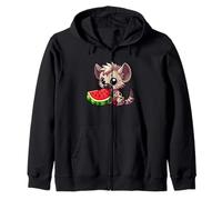 Mignon hyène Mangeant du Melon d'eau Sweat à Capuche