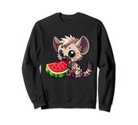 Mignon hyène mangeant du melon d'eau Sweatshirt
