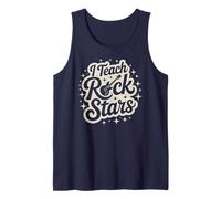 Mignon I Teach Rock Stars Teacher Band Team Choir Inspire Head Débardeur