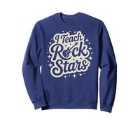 Mignon I Teach Rock Stars Teacher Band Team Choir Inspire Head Sweatshirt