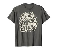Mignon I Teach Rock Stars Teacher Band Team Choir Inspire Head T-Shirt