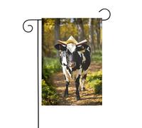 Mignon imprimé vache intérieur extérieur maison patio pelouse décoration jardin bannière toutes saisons drapeaux double face
