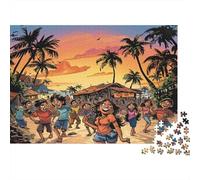 Mignon Indien Puzzle 1000 Pièces Adulte avec Couleurs Éclatantes, Jeu De Puzzle Classique défi Entre Amis pour Un Tableau À Encadrer, Superbe Idée Cadeau 70x50cm/1000pcs