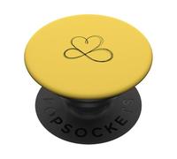 Mignon Infinity Heart Minimaliste Line Art Esthétique PopSockets PopGrip Adhésif