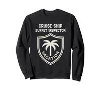 Mignon Inspecteur de Buffet pour croisière, Surf, Vacances, Voyage salé Sweatshirt