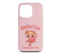 Mignon Italien Brainrot Meme Ballerine Cappuccino Enfants Filles Coque pour iPhone 13 Pro