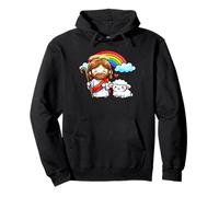 Mignon Jésus-Christ Berger Agneau Arc-en-Ciel Enfant Christianisme Sweat à Capuche