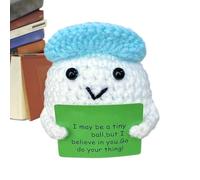 Mignon jouet de balle de golf au crochet - Peluche remplie positive | Décoration décorative de souvenirs pour salle de séjour, salle de bain, bain à la maison, anniversaire de Noël