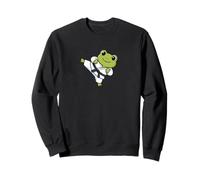 Mignon Karaté Grenouille Chibi Arts Martiaux Humour Sweatshirt