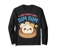 Mignon Kawaii Dim Sum Lover Steamed Dumpling Foodie Manche Longue