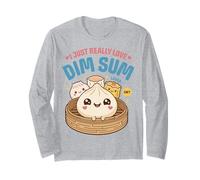 Mignon Kawaii Dim Sum Lover Steamed Dumpling Foodie Manche Longue