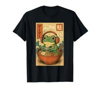 Mignon Kawaii Gamer Grenouille Drôle Ramen Rétro Japonais Gaming T-Shirt