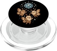 Mignon Kawaii Moth Dancing Disco Ball Insectes Amoureux Danseurs PopSockets PopGrip pour MagSafe