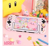 Mignon Kirby Switch 2ème génération dessin animé rose article mignon coque de protection Ns2 coque de protection Graffiti Anime périphérie NS2-2