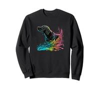 Mignon Labrador Retriever noir Labrador Retriever Chiot Maman Animal Sweatshirt