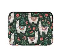 Mignon Lama Green Housse d'ordinateur souple