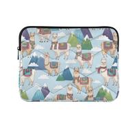 Mignon Lama Housse d'ordinateur souple Bleu
