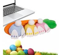 Mignon lapin en peluche, décoration de plateau avec niveaux de Pâques, lapins en peluche dans un sac de carottes - Lapins de Pâques cachés dans un sac de carotte pour garçons, filles, garçons