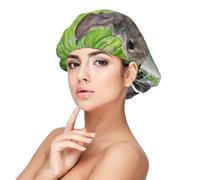 Mignon lapin lièvre gris,Bonnet de nuit en satin pour adulte - Bonnet de nuit élastique pour femme, couvre-cheveux de nuit