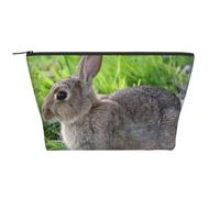 Mignon Lapin lièvre Gris, Trousse de Toilette Trousse de Maquillage Sac à cosmétiques Trousse de Toilette de Voyage Portable