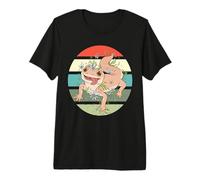 Mignon Léopard Gecko Fleurs Animal Lézard Reptile Amoureux T-Shirt Haut de Gamme