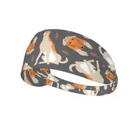 Mignon lévrier Afghan,Bandeau de Sport Unisexe, Bandeau élastique Multi-usages pour Cheveux