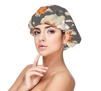 Mignon lévrier afghan,Bonnet de nuit en satin pour adulte - Bonnet de nuit élastique pour femme, couvre-cheveux de nuit