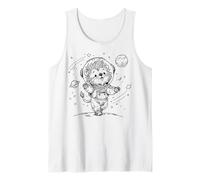Mignon Lion Astronaute Space Explorer Moon Walker Débardeur
