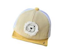 Mignon Lion Bébé Casquette de Baseball pour Enfant Eté Chapeau Bonnet Bébé Coton Douce Casquette Visière Nouveau-né Soleil Casquette Bébé Garçon Fille de 3 à 12 Mois Réglable Baseball Cap