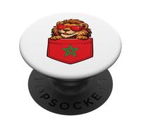 Mignon Lion marocain de Poche barbarie marocain PopSockets PopGrip Adhésif