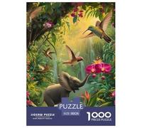 Mignon Little éléphant1000 Piece Jigsaw Puzzles for Adults Family Game Le paysageFun and Challenging Home Decors Great Gift Idea38x26cm/1000pcs