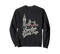 Mignon Londres Fille Voyage Europe Queen Vacay BFF Maman Fille Sweatshirt