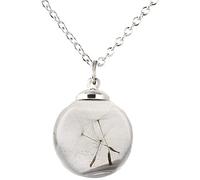 Mignon Lumineux Pissenlit Boule de Verre Fluorescent Sable Collier Lumineux Noël pour Le Don